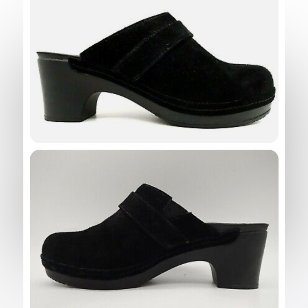 Crocs Sarah Suede Black Clog size w8